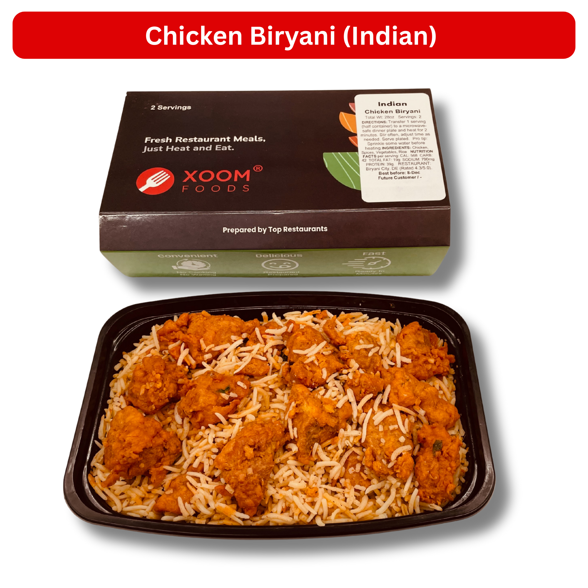 All Indian Restaurant Meals (8 Servings)