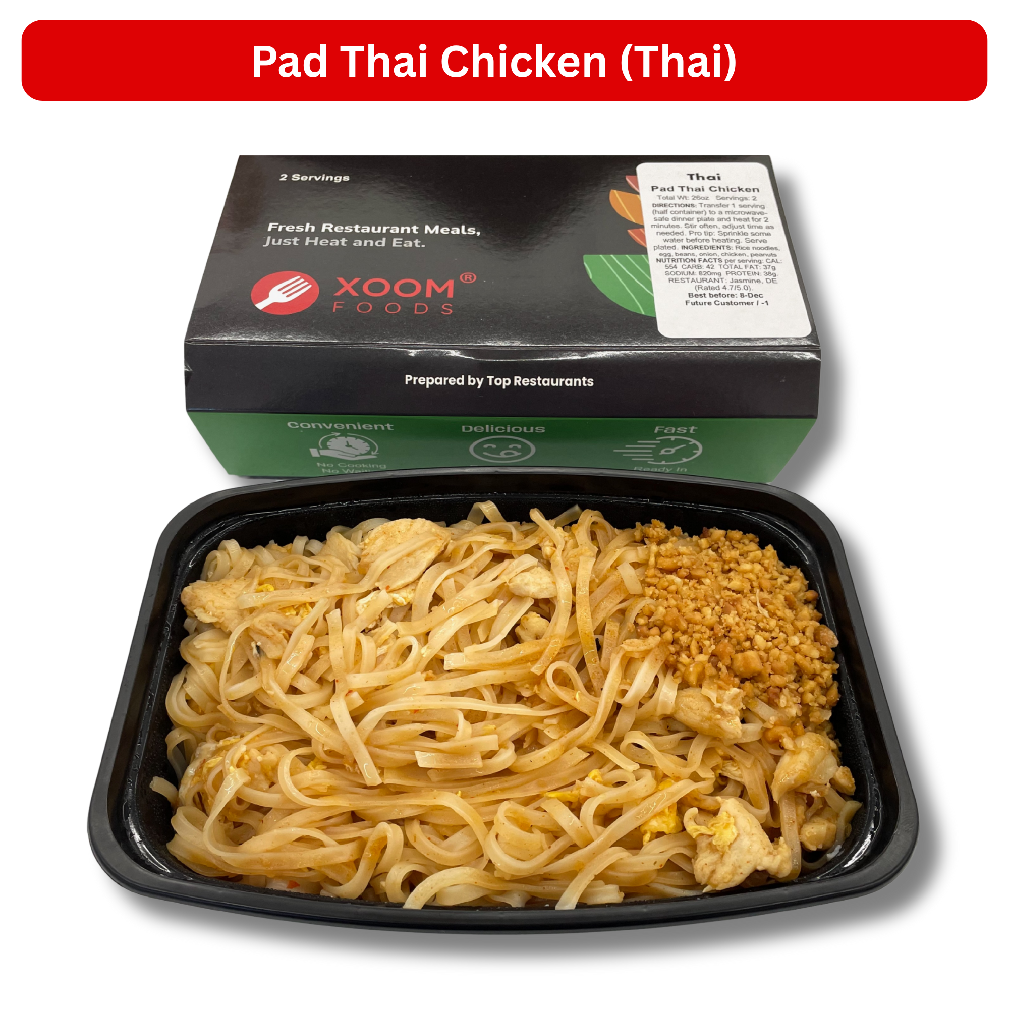 Italian + Thai Restaurant Meals (8 Servings)
