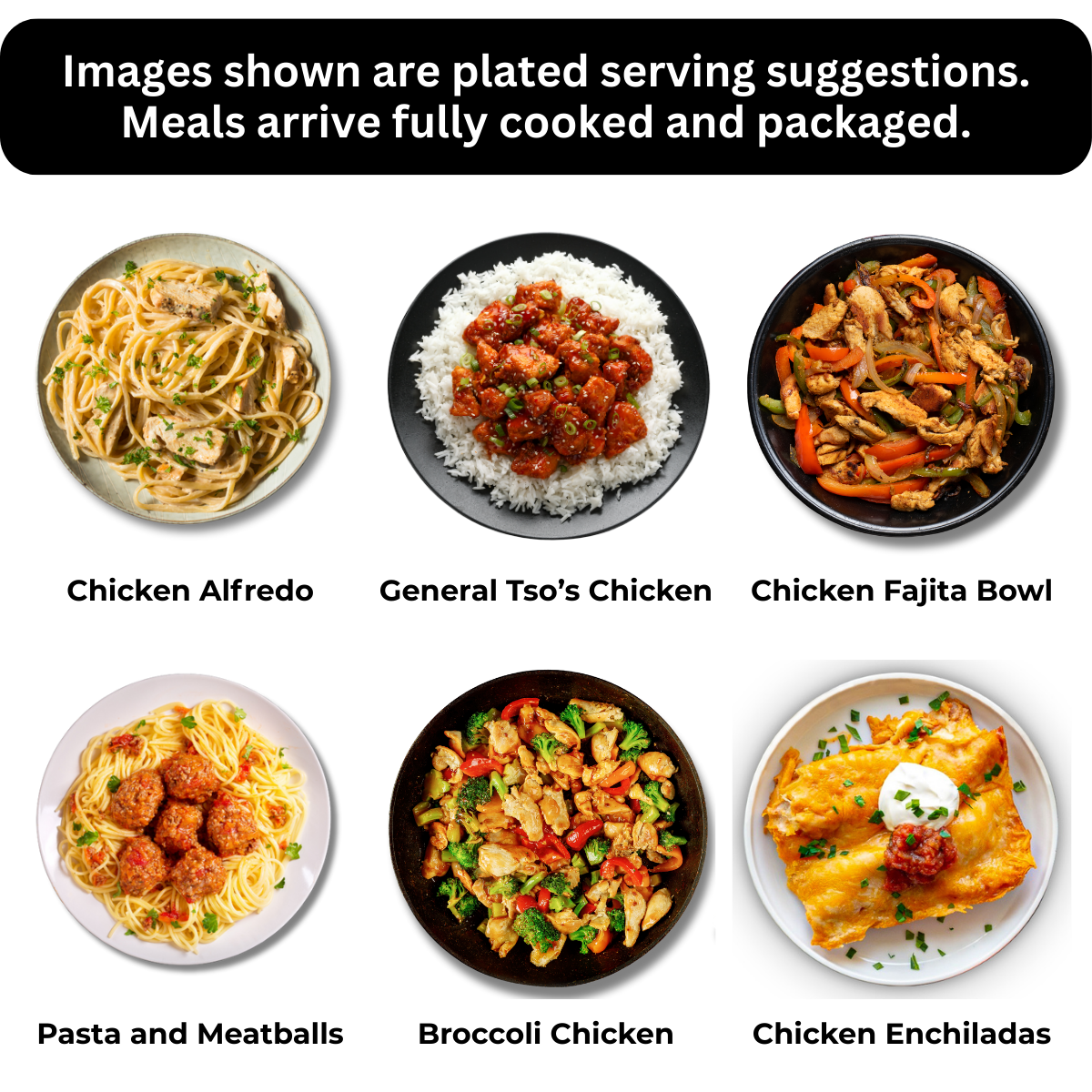 6 Italian + Chinese + Mexican Restaurant Meals (Box 6M1)