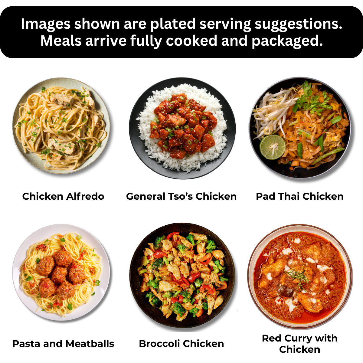 6 Italian + Chinese + Thai Restaurant Meals (Box 6M3)