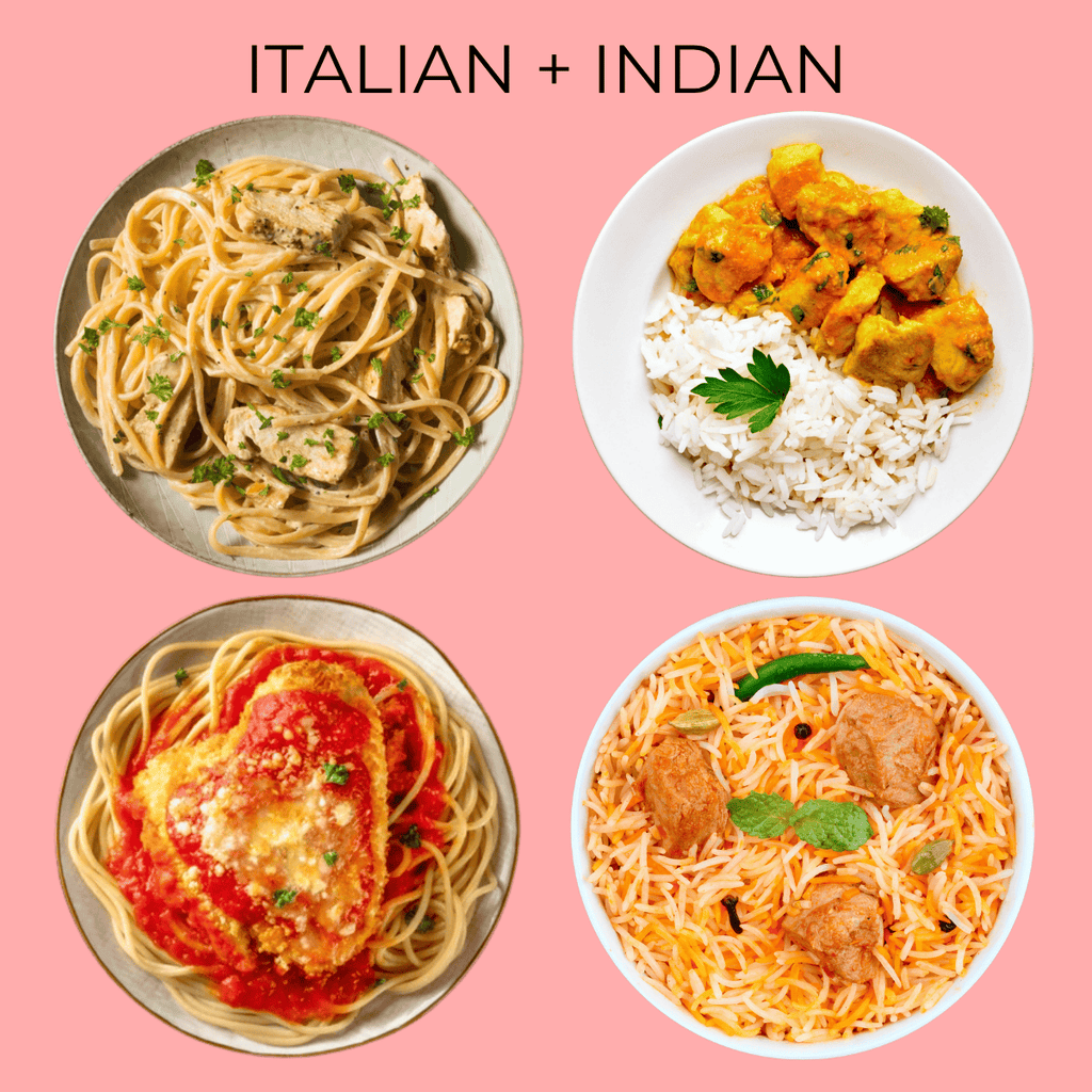 Italian + Indian Restaurant Meals (8 Servings)