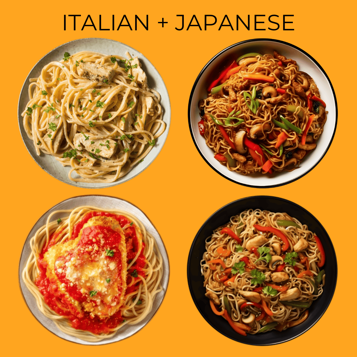 Italian + Japanese Restaurant Meals (8 Servings)