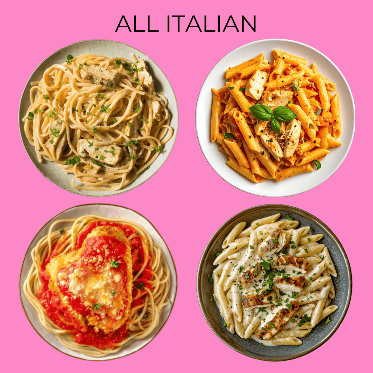 All Italian Restaurant Meals (8 Servings)