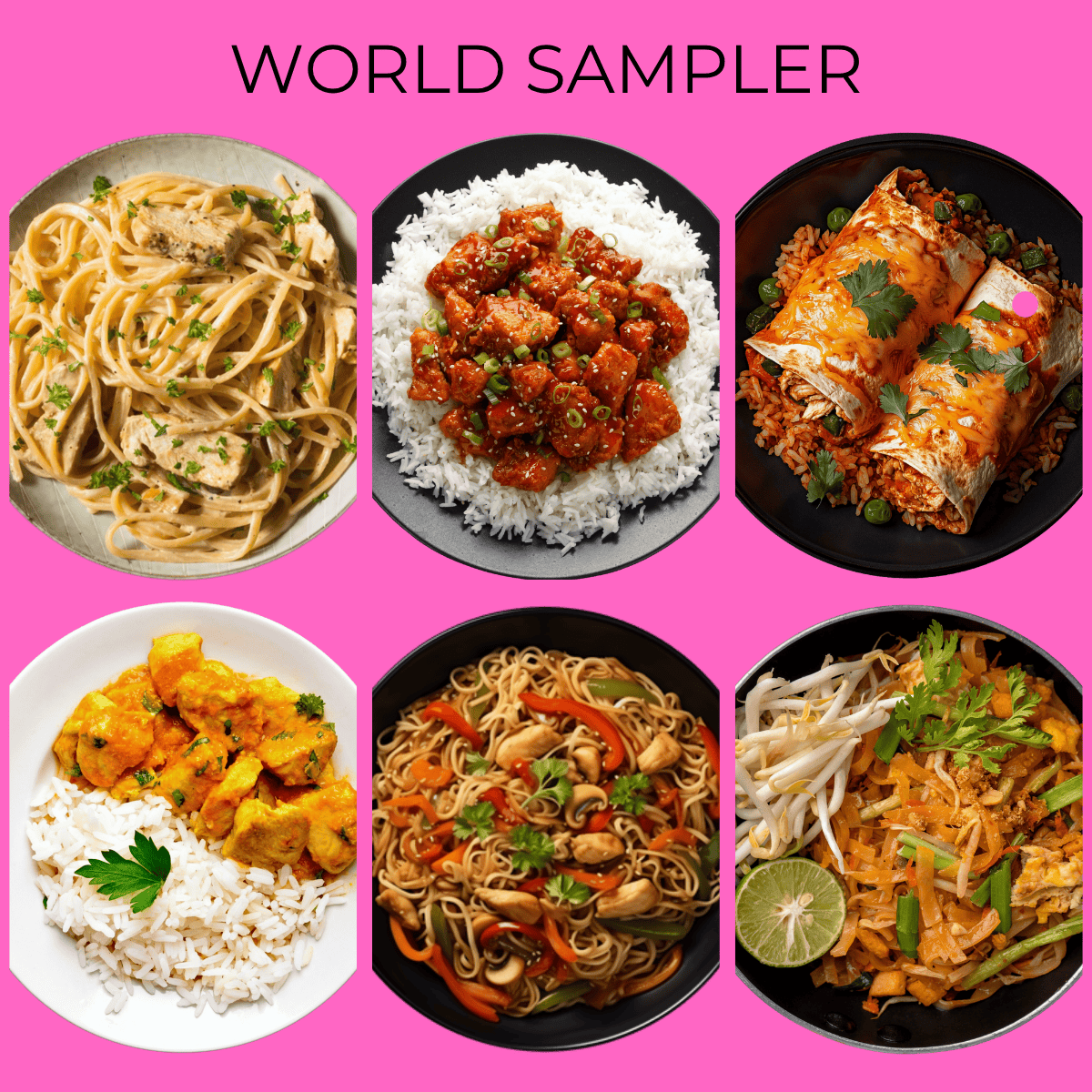 World Sampler Restaurant Meals (12 Servings)