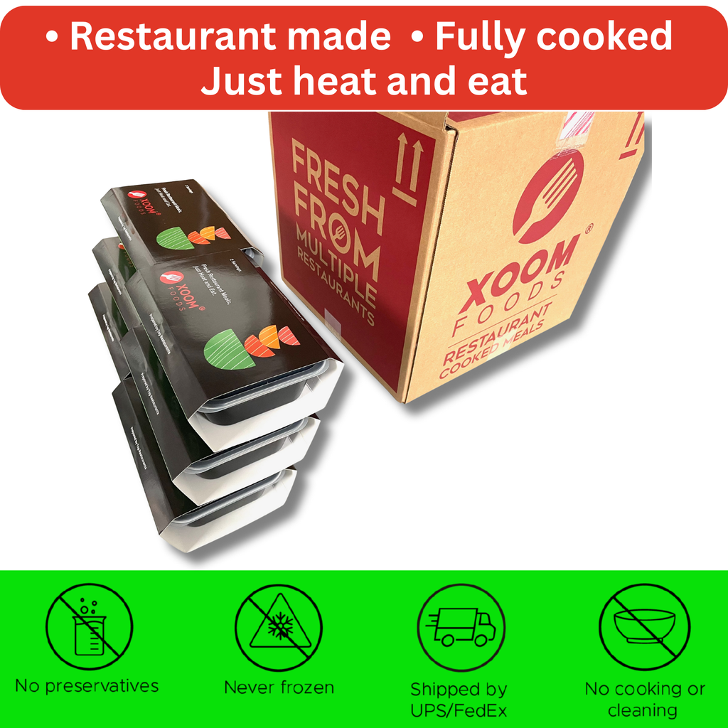 6 Italian + Chinese + Mexican Restaurant Meals (Box 6M1)