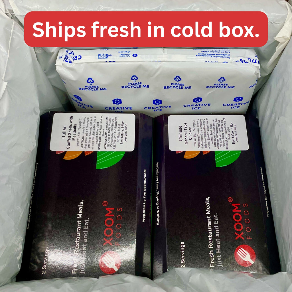 6 Italian + Chinese + Mexican Restaurant Meals (Box 6M1)